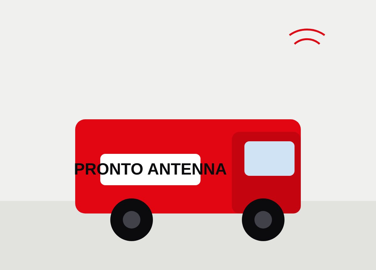 Furgone Pronto Antenna per interventi a Livorno e provincia